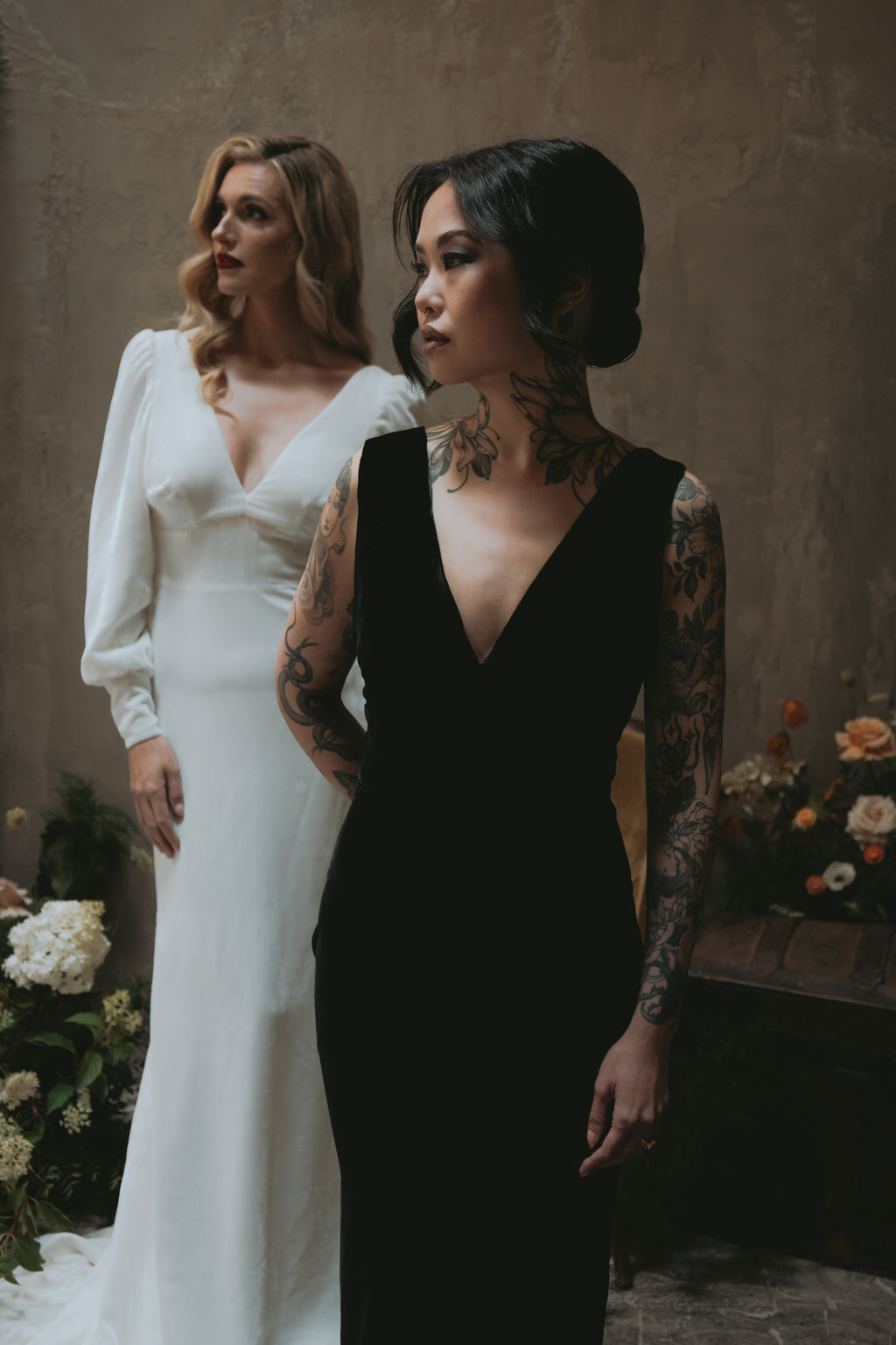 Eloise | Silk Velvet Wedding Gown