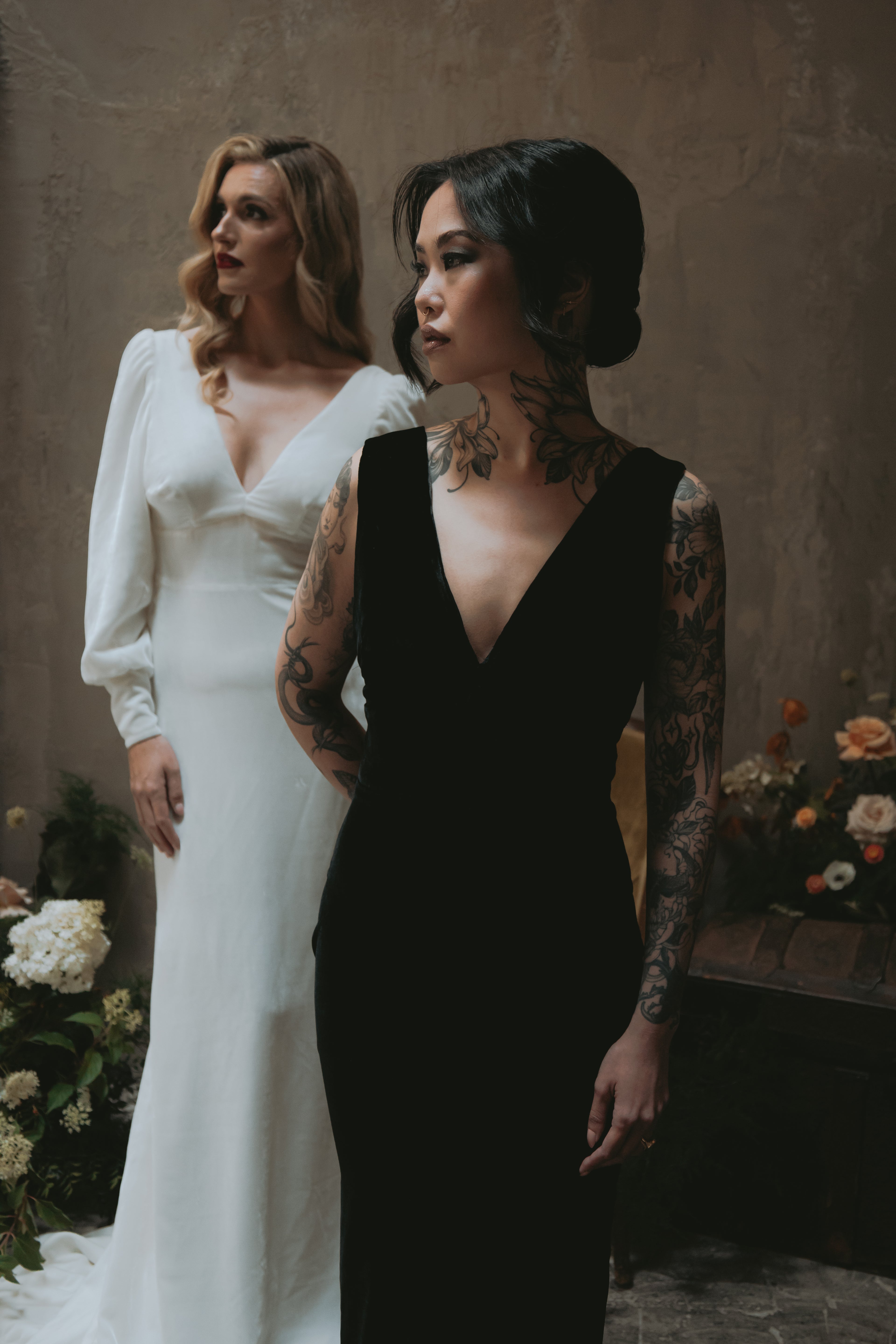 Eloise | Silk Velvet Wedding Gown