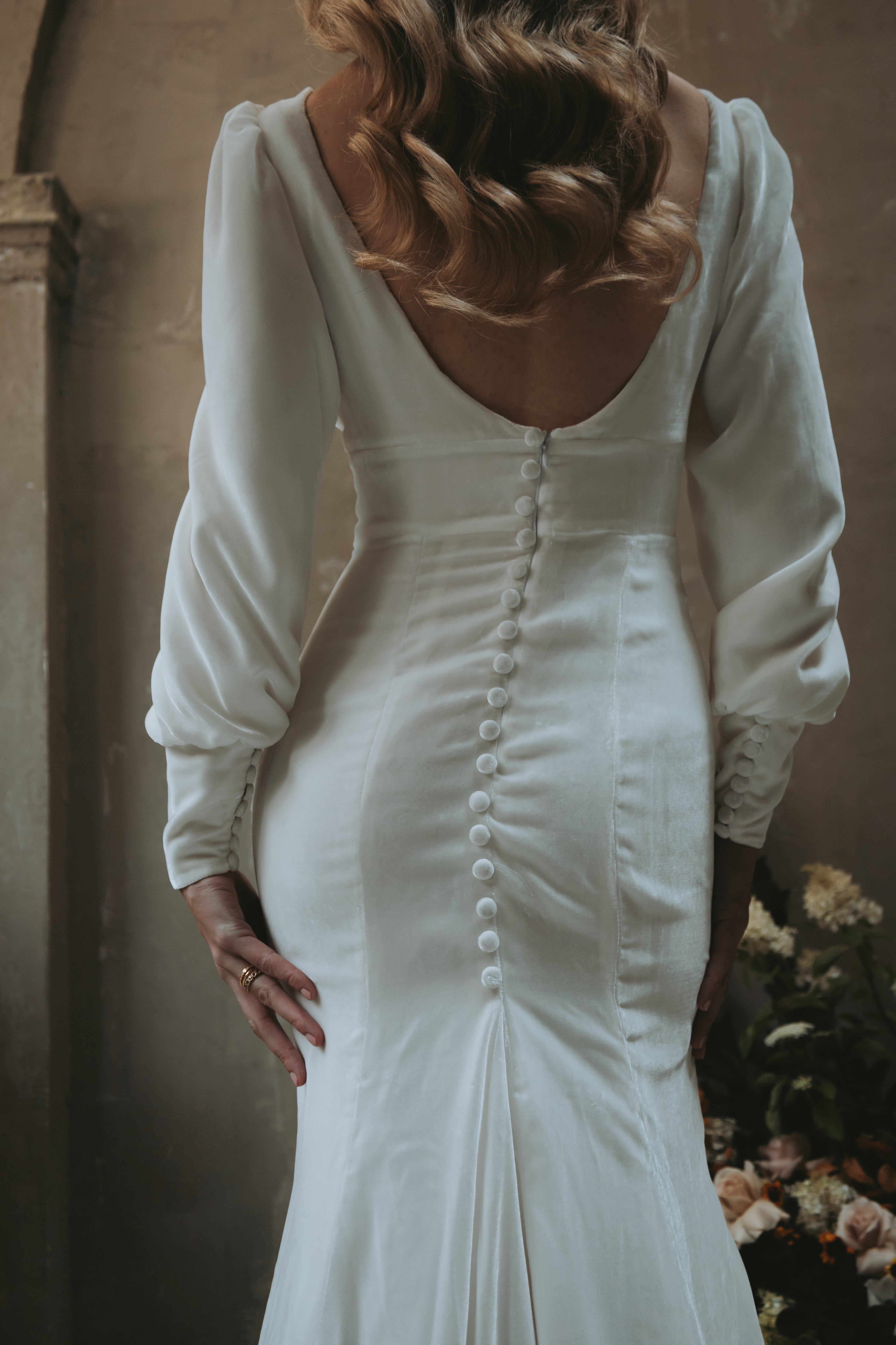 Eloise | Silk Velvet Wedding Gown