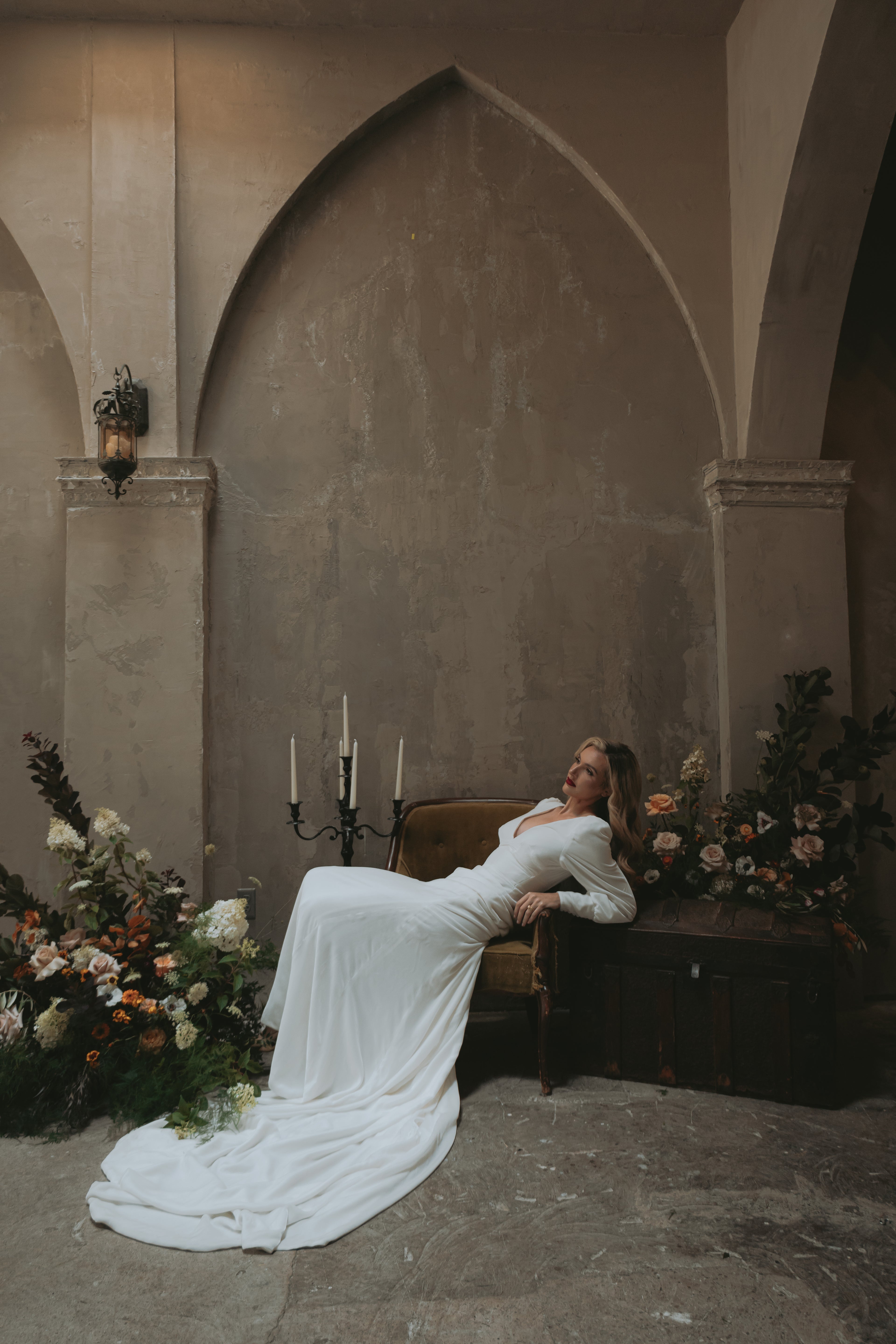 Eloise | Silk Velvet Wedding Gown