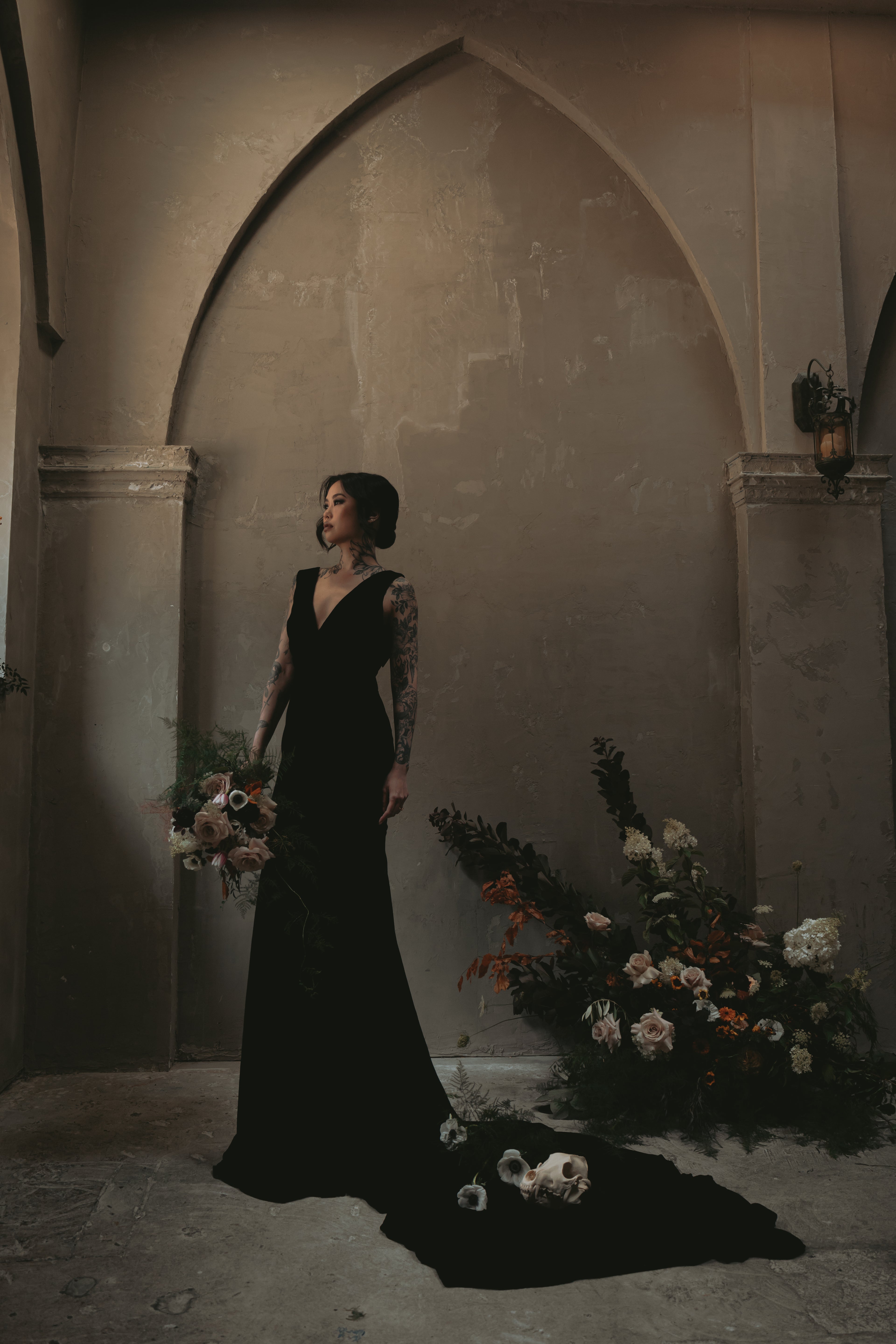 Eloise | Silk Velvet Wedding Gown