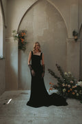 Greta | Silk Velvet Wedding Gown
