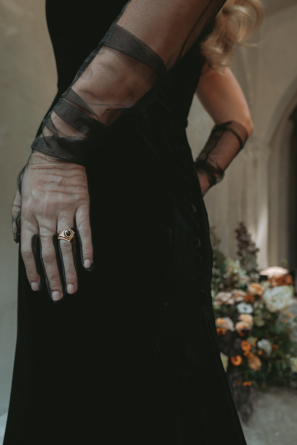 Greta | Silk Velvet Wedding Gown