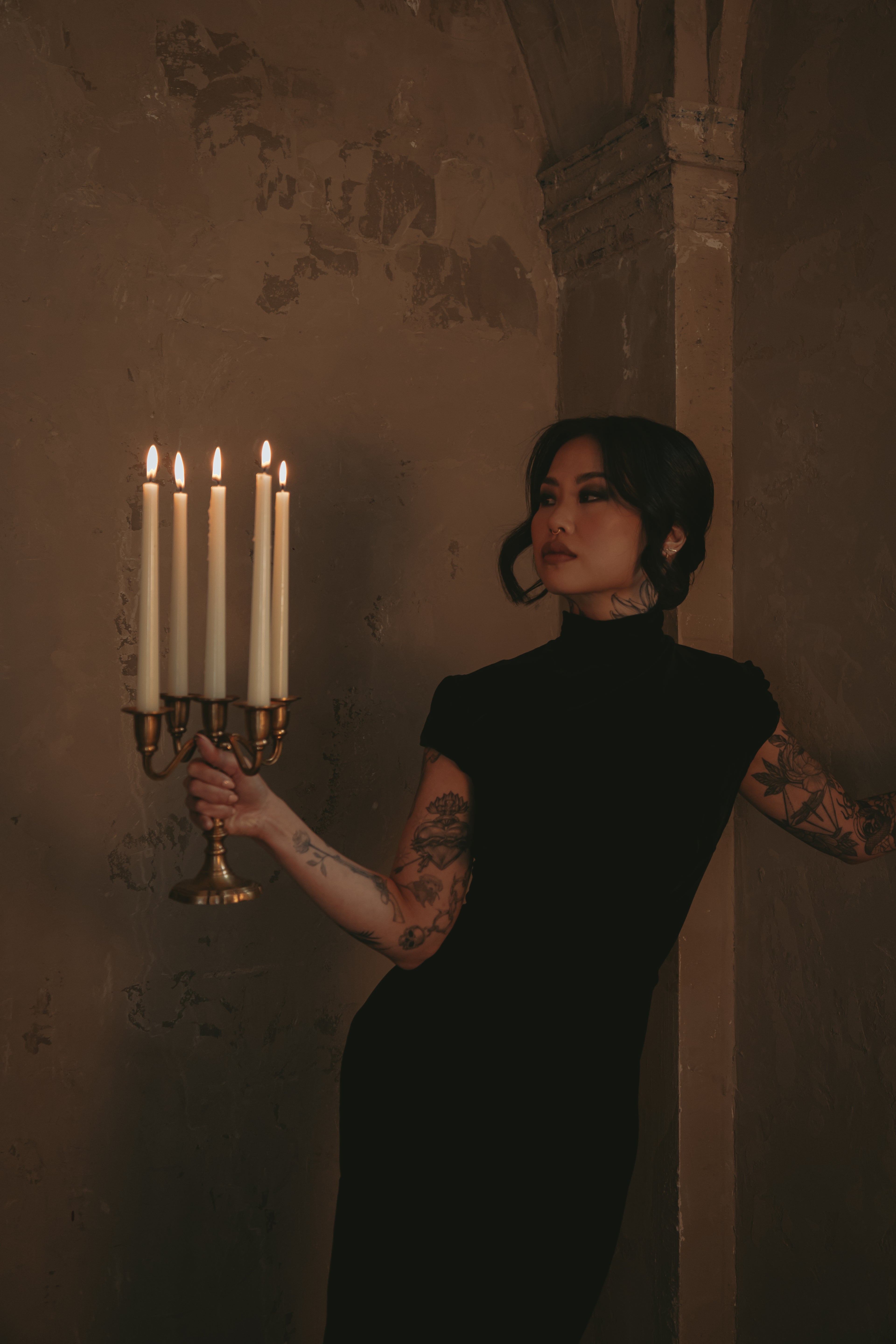 Daphne  | Silk Velvet Wedding Gown