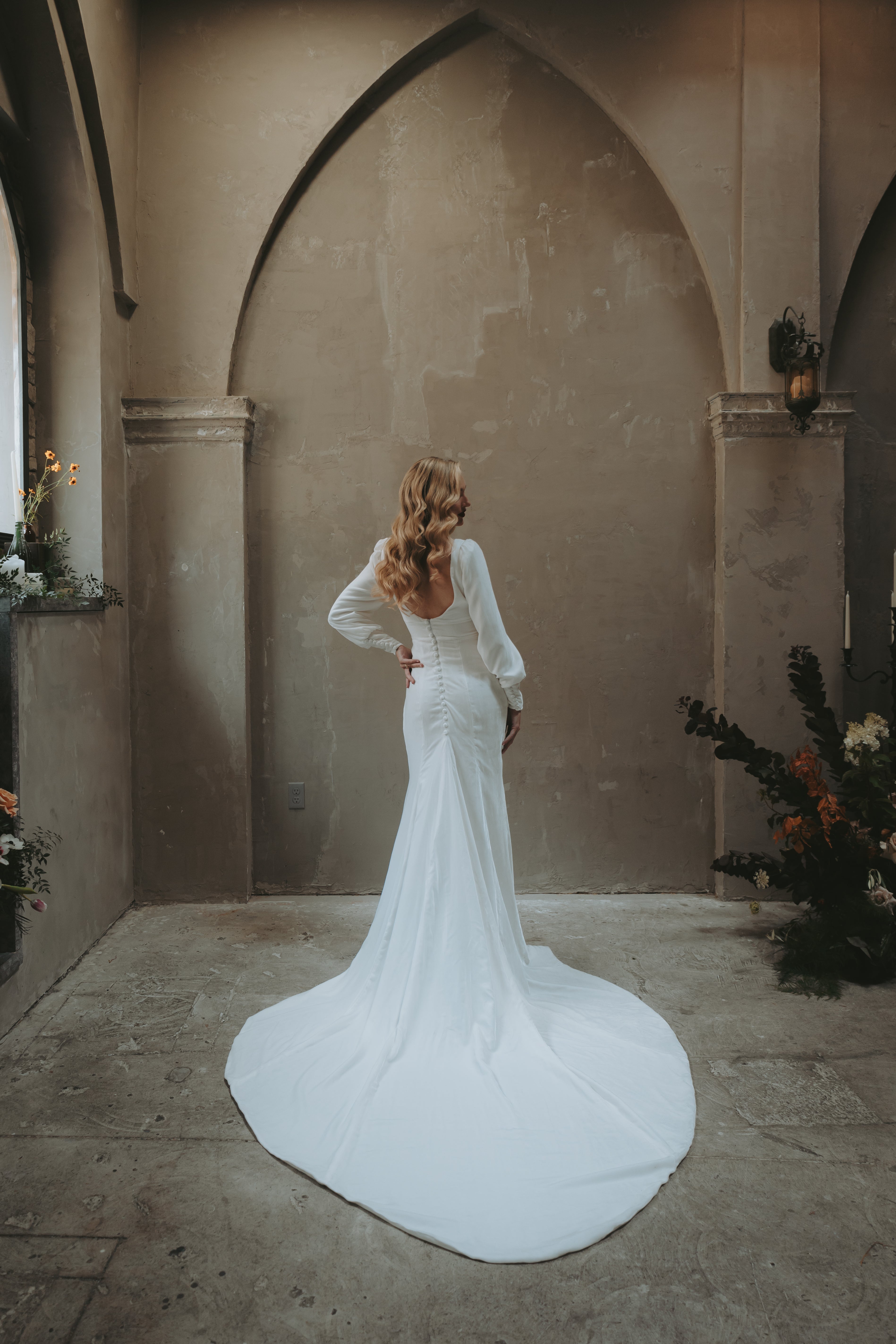 Eloise | Silk Velvet Wedding Gown